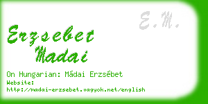 erzsebet madai business card